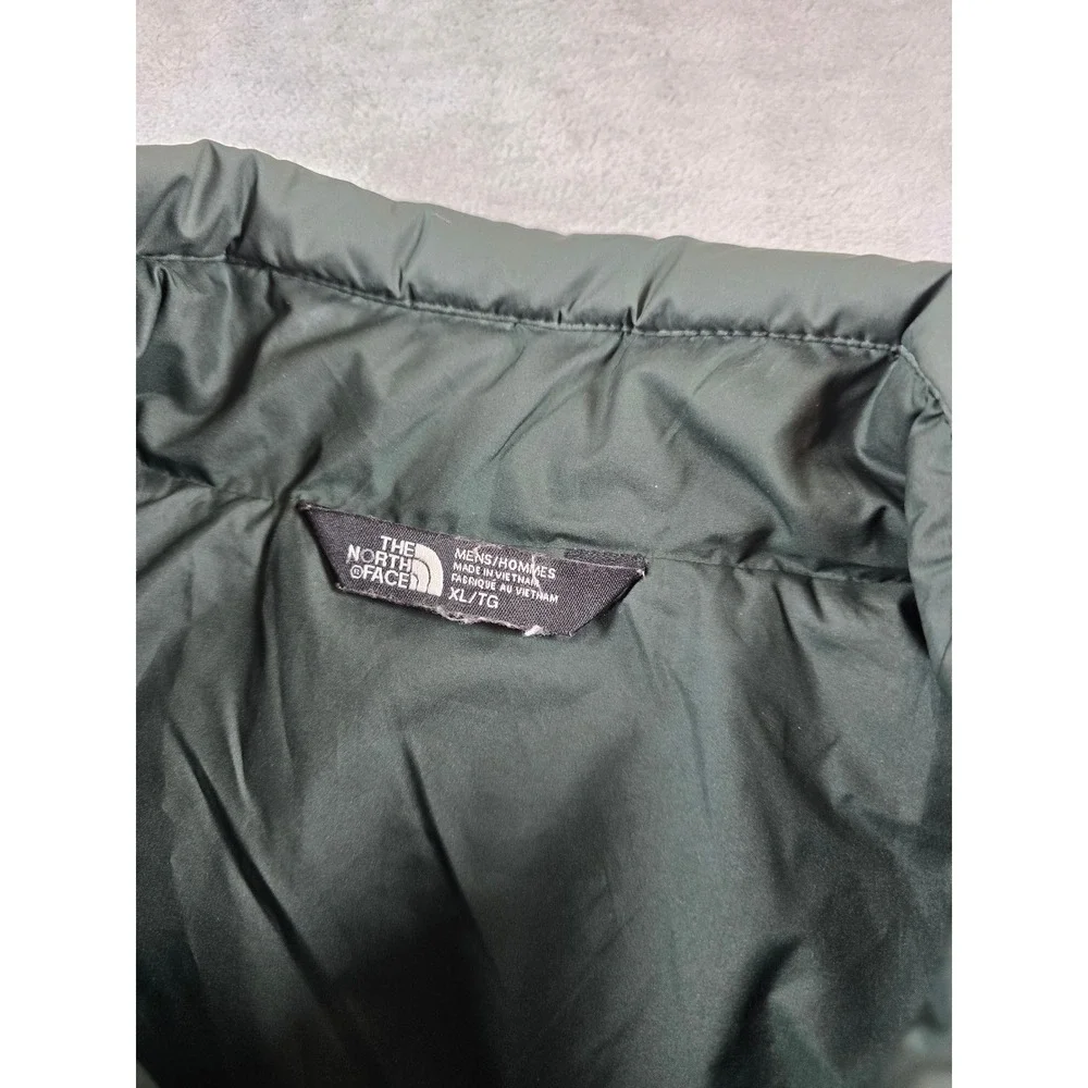 The North Face Puffer Vest Mens XL Green Polyester Quilted Insulated